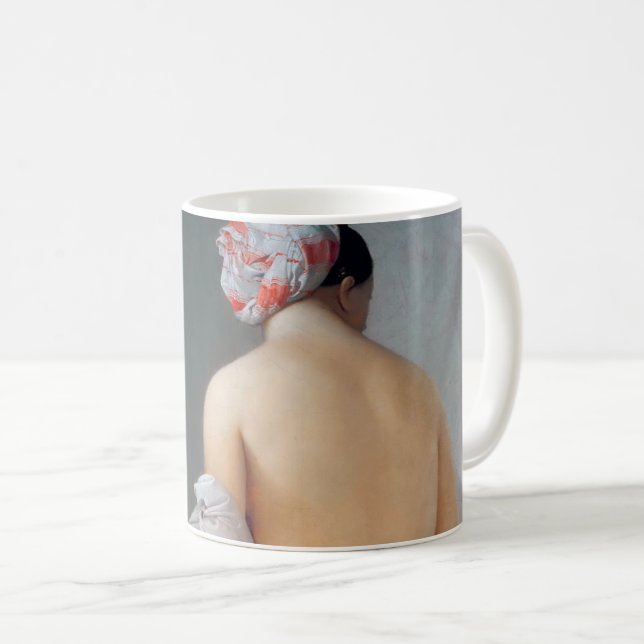 Das große Bather (sitzende Frau), Dominique Ingres Kaffeetasse (VorderseiteRechts)