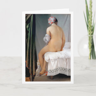 Das große Bather (sitzende Frau), Dominique Ingres Karte