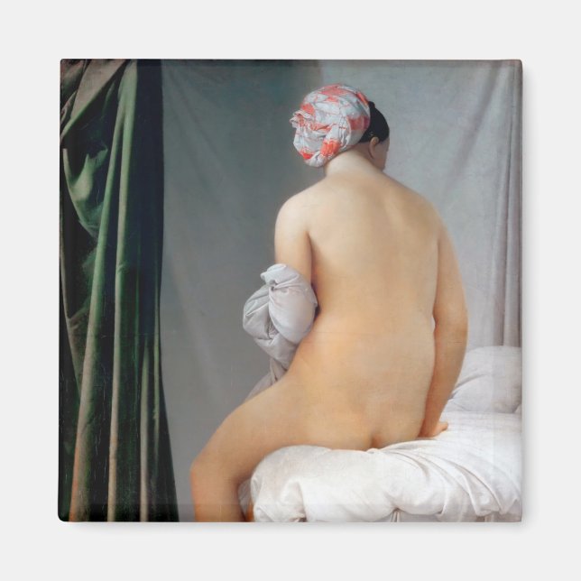 Das große Bather (sitzende Frau), Dominique Ingres Magnet (Vorne)