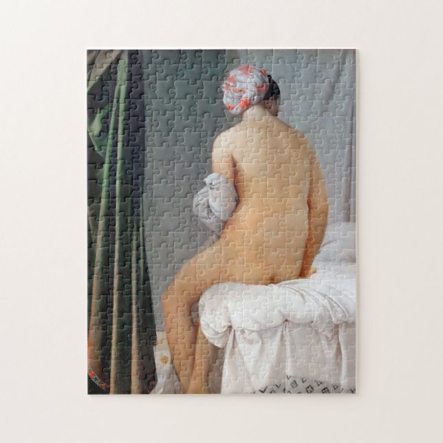 Das große Bather (sitzende Frau), Dominique Ingres Puzzle (Vertikal)