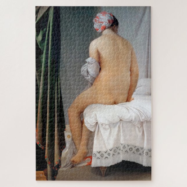Das große Bather (sitzende Frau), Dominique Ingres Puzzle (Vertikal)
