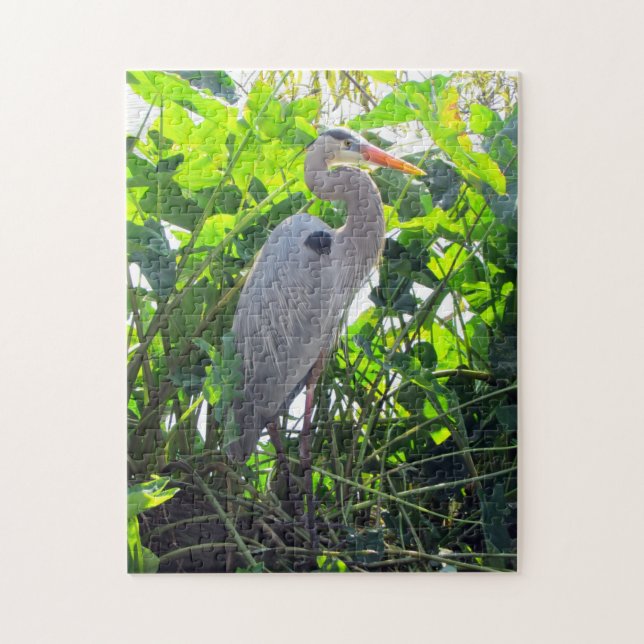 Das große blaue Heron-Puzzle Puzzle (Vertikal)