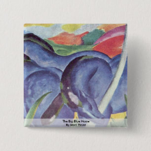 Das große blaue Pferd durch Marc Franz Button