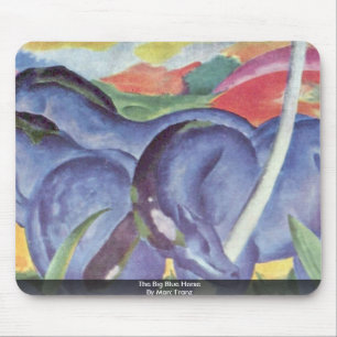 Das große blaue Pferd durch Marc Franz Mousepad