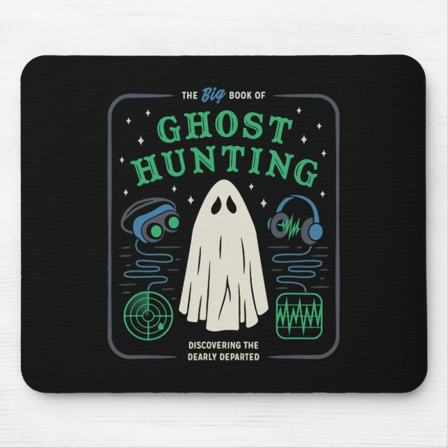 Das große Buch Ghost Junting Funny Halloween Mousepad (Vorne)