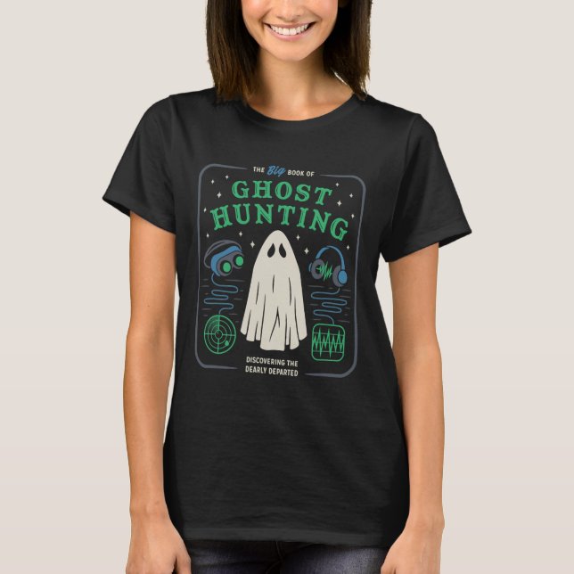Das große Buch Ghost Junting Funny Halloween T-Shirt (Vorderseite)
