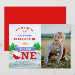 Das große farbenfrohe Angelthema 1. Geburtstag Einladung