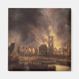 Das große Feuer in alten Rathaus, Amsterdam Magnet