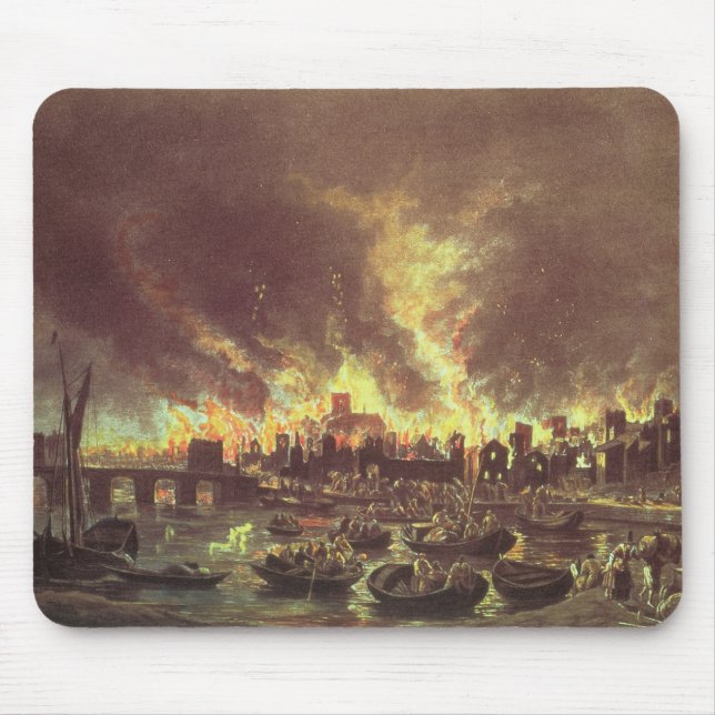 Das große Feuer von London, 1666 Mousepad (Vorne)