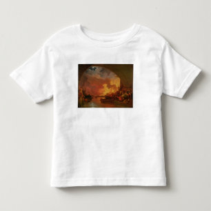 Das große Feuer von London, c.1797 (Öl auf Kleinkind T-shirt