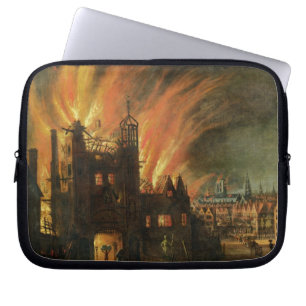 Das große Feuer von London (September 1666) mit Laptopschutzhülle