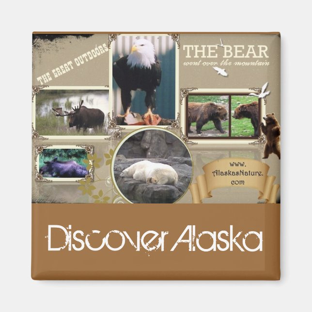 Das große Freien in Alaska Magnet (Vorne)