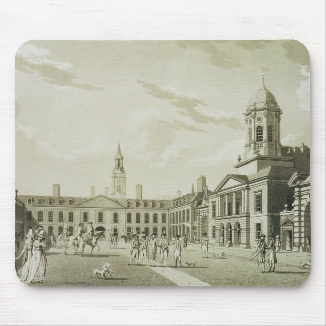 Das große Gerichts-Yard, Dublin-Schloss, 1792 Mousepad (Vorne)