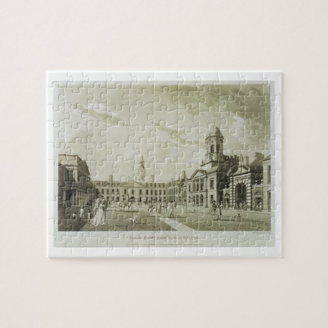Das große Gerichts-Yard, Dublin-Schloss, 1792 Puzzle (Horizontal)