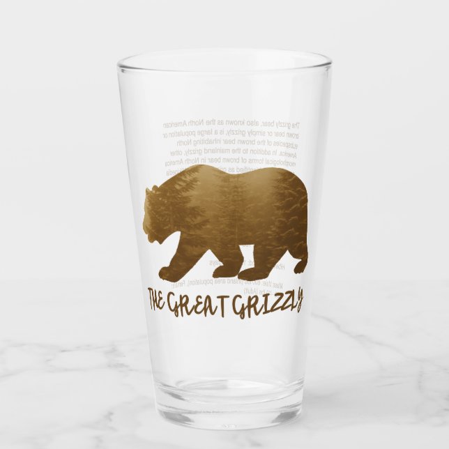 Das große Grizzy Glas (Vorderseite)