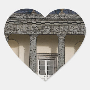 Das große Haus Herz-Aufkleber