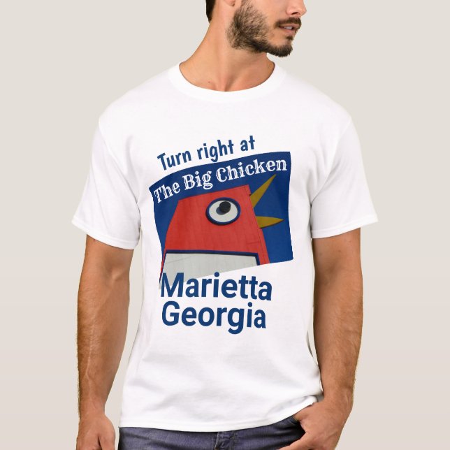Das große Hühnchen - Marietta GA T-Shirt (Vorderseite)