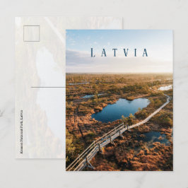 Das große Kemeri-Moor-Boardwalk, Lettland Postkarte