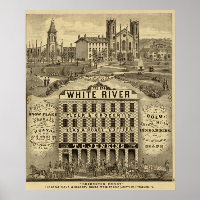 Das große Mehl- und Lebensmittelhaus Poster (Vorne)