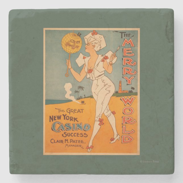 Das große New- Yorkkasino-Erfolgs-Theater Steinuntersetzer (Vorderseite)