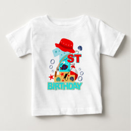 Das große O-Fisch-verwandte | Erster Geburtstag Baby T-shirt