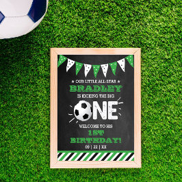 Das große Problem | Fußball 1. Geburtstag Begrüßun Poster