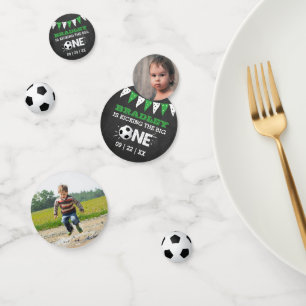 Das große Problem Fußball 1. Geburtstag Konfetti