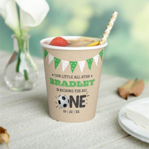 Das große Problem   Fußball 1. Geburtstag Pappbecher