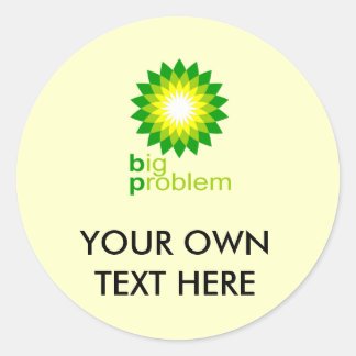 Das große Problem Runder Aufkleber