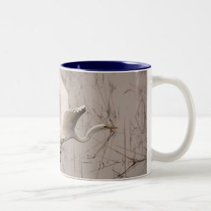Das große Reiher-Schwarze 11 Unze Zwei-Ton Tasse