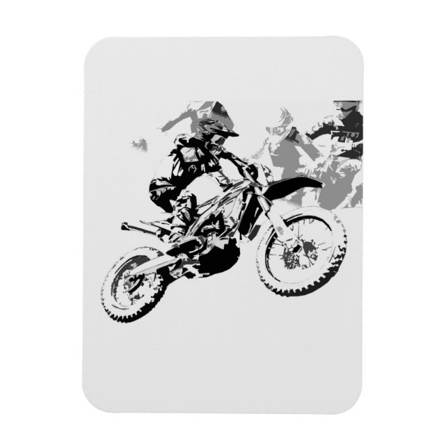 Das große Rennen - Motocross-Rennen Magnet (Vertikal)
