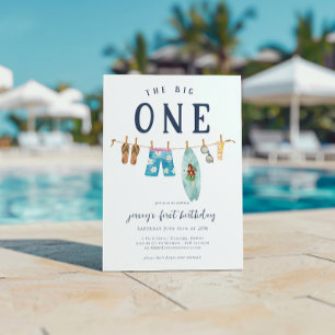 Das große   Retro Summer Surf Geburtstag Einladung