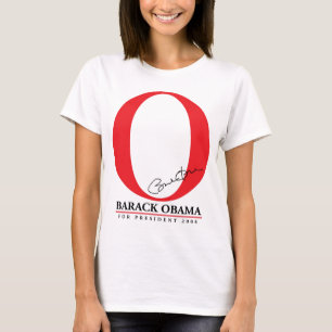 Das große Rot O - Barack Obama für Präsidenten T-Shirt