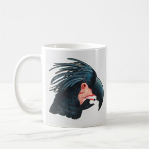 Das Große Schwarze Kakadu von Francois Levaillant. Kaffeetasse
