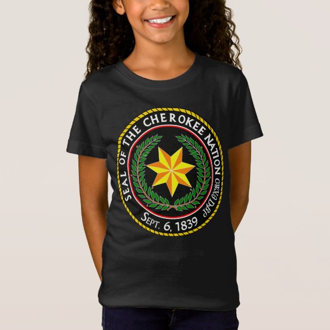 Das große Siegel der Cherokee-Nation Oklahoma T-Shirt (Vorderseite)