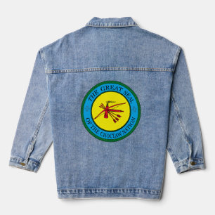 Das große Siegel der Choctaw-Nation von Oklahoma Jeansjacke