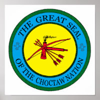 Das große Siegel der Choctaw-Nation von Oklahoma