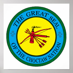 Das große Siegel der Choctaw-Nation von Oklahoma Poster