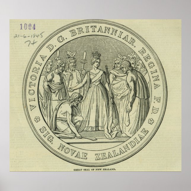 Das große Siegel Neuseelands Poster (Vorne)