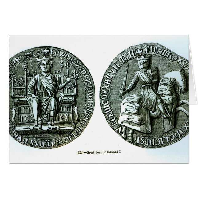 Das große Siegel von Edward I (Vorderseite (Horizontal))