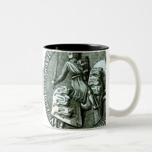 Das große Siegel von Edward I Zweifarbige Tasse