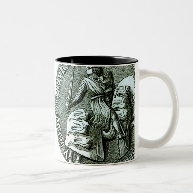 Das große Siegel von Edward I Zweifarbige Tasse (Rechts)