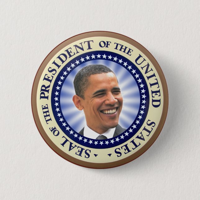 Das große Siegel von Obama-Magneten Button (Vorderseite)