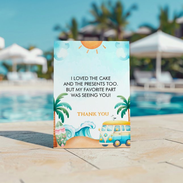 Das Große, Surfen zum Geburtstag Dankeskarte (Von Creator hochgeladen)