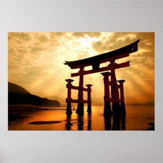 Das große Tor in Miyajima Poster