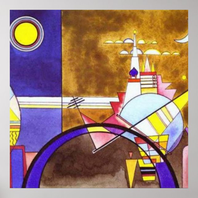 Das große Tor zu Kiew Wassily Kandinsky Poster (Vorne)