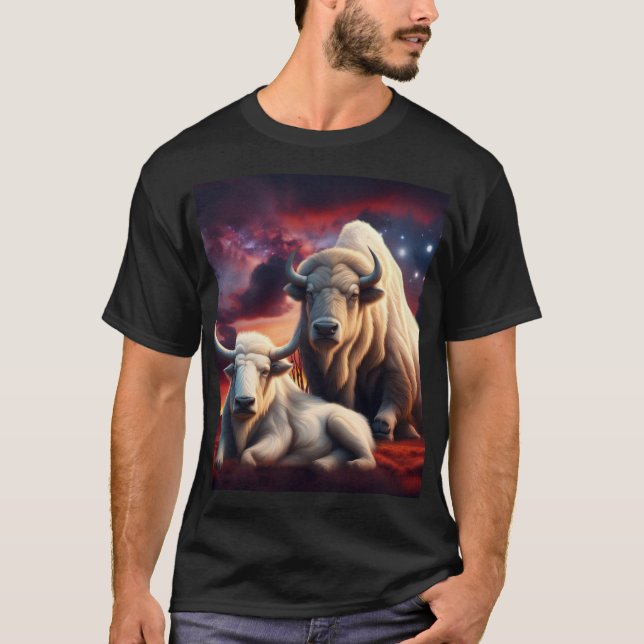 Das große weiße Buffalo T-Shirt (Vorderseite)