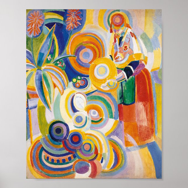Das größere Portugiesen von Robert Delaunay Poster (Vorne)