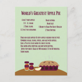 Das größte Apple Pie Rezept der Welt Postkarte