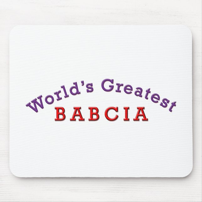 Das größte Babcia der Welt Mousepad (Vorne)